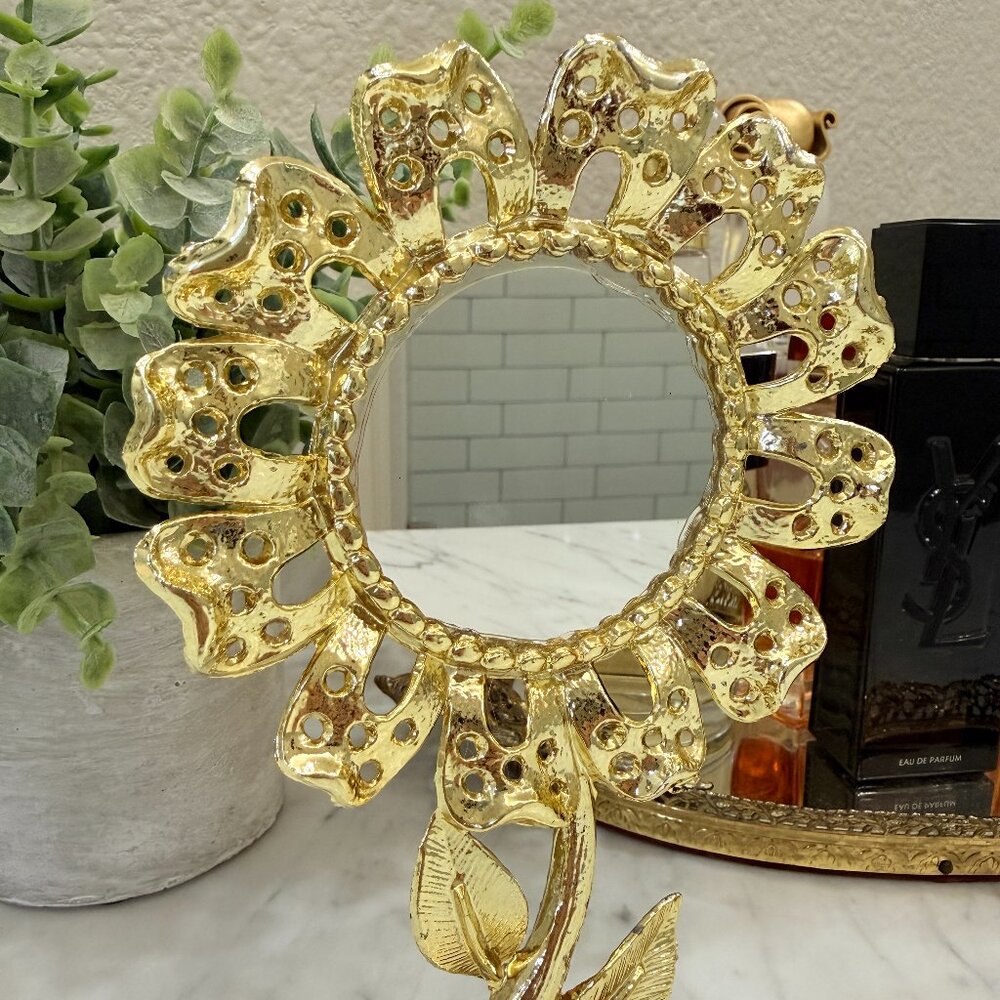 🍓Reserved 🍓1970's Flower Earring Holder with Mirror - Picture 5 of 10